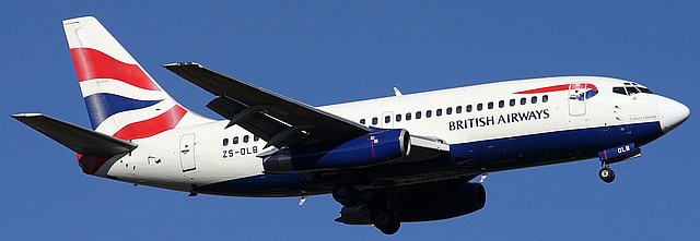 British Airways vliegtuig