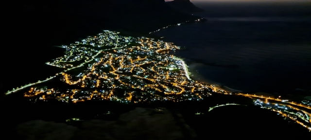 Camps Bay at night, from Lions Head